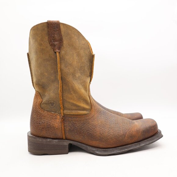 Ariat Rambler Western Boots Brown Bomber Men's size 11.5 D Square Toe 10002317 - Picture 1 of 8